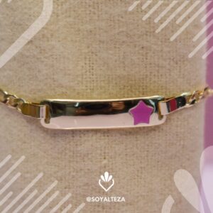 Esclava kids estrella rosa
