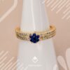 Anillo flor azul - Imagen 4