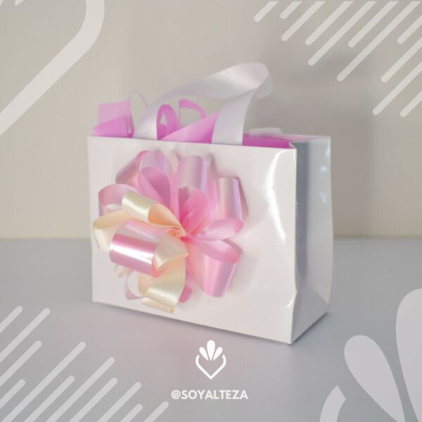 Bolsa brillante blanca - Imagen 4