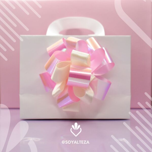 Bolsa brillante blanca - Imagen 3