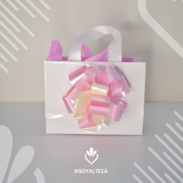 Bolsa brillante blanca - Imagen 2