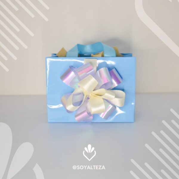 Bolsa brillante azul - Imagen 2