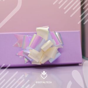 Caja rectangular lila