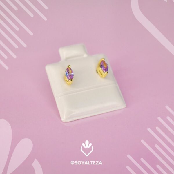 Aretes marquesa lila