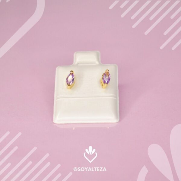 Aretes marquesa lila - Imagen 2